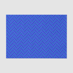 Blue stripes double weave pattern tissue paper
