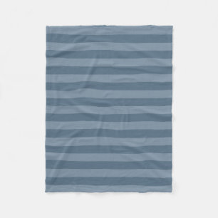 Blue Stripes Fleece Blanket