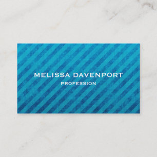 Blue Stripes Grunge Texture Business Card