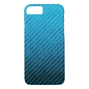 Blue Stripes Grunge Texture Case-Mate iPhone Case