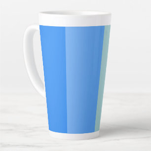 Blue Stripes Latte Mug