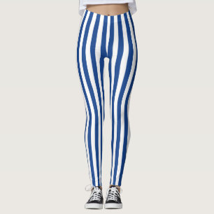 Blue Stripes Leggings