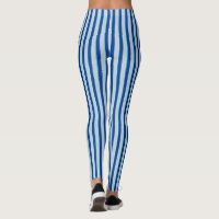 Blue Stripes Leggings