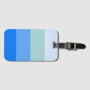 Blue Stripes Luggage Tag