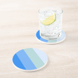 Blue Stripes Maritime Coaster