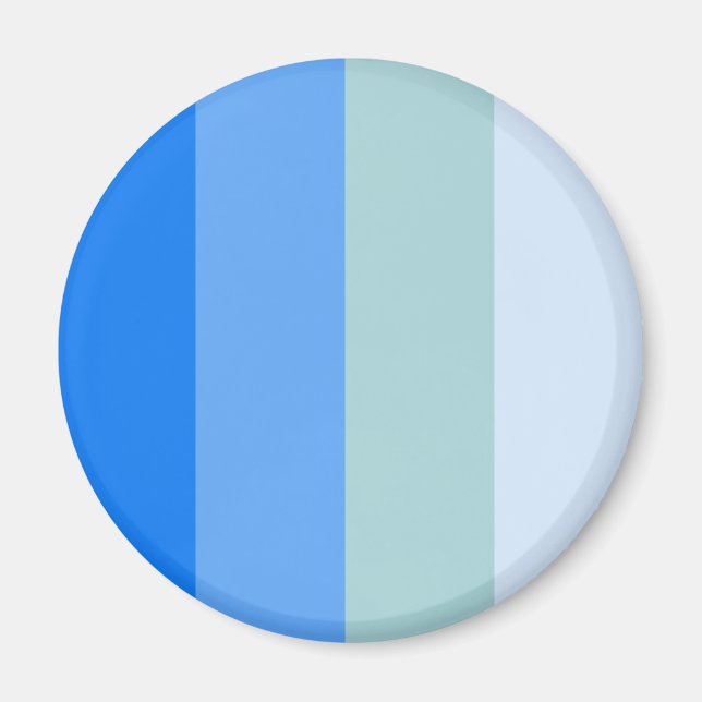 Blue Stripes Maritime Magnet (Front)