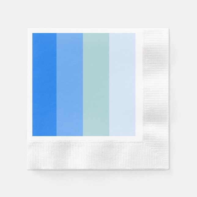 Blue Stripes Maritime Napkin (Front)