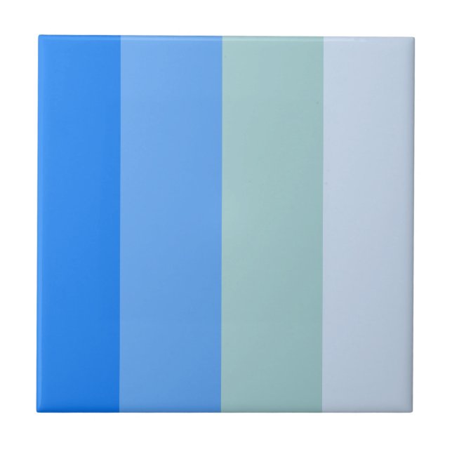 Blue Stripes Maritime Tile (Front)