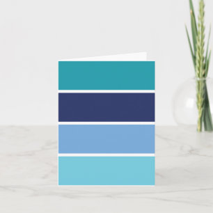 Blue Stripes Note Card
