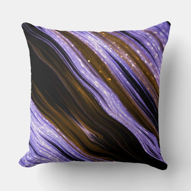 Blue Stripes Pattern Cushion (Front)