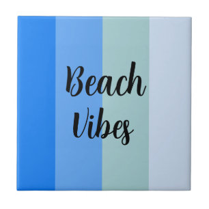 Blue Stripes Pattern Tile