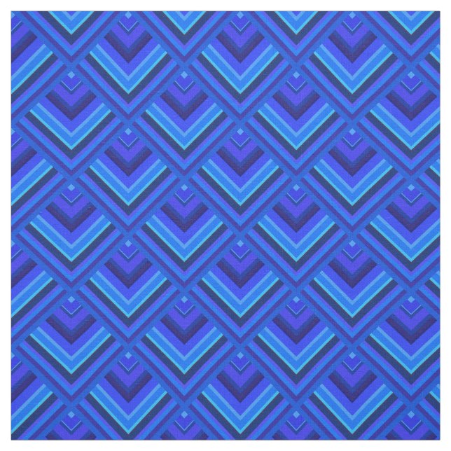 Blue stripes scale pattern fabric (Swatch)