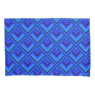 Blue stripes scale pattern pillowcase