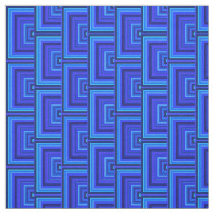 Blue stripes square scales pattern fabric
