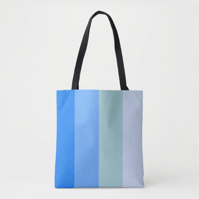 Blue Stripes Tote Bag (Front)