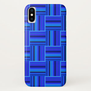 Blue stripes weave pattern Case-Mate iPhone case