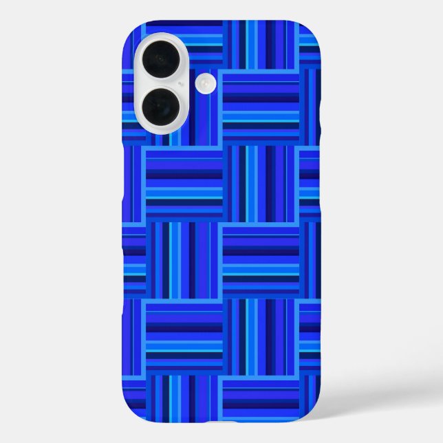 Blue stripes weave pattern Case-Mate iPhone case (Back)