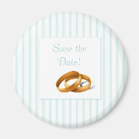 Blue Stripes - Wedding Rings