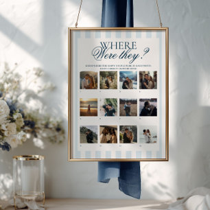 Blue Stripes Where Were They  Poster