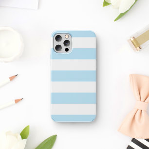 Blue Stripes, White Stripes, Striped Pattern Case-Mate iPhone Case