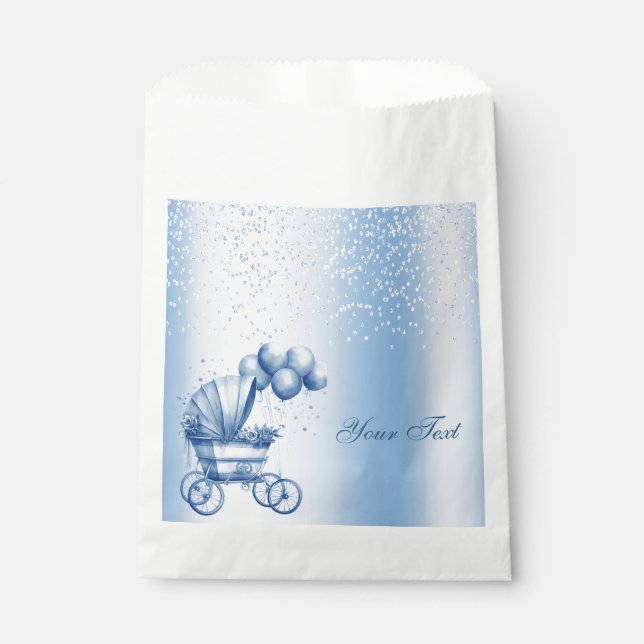  Blue Stroller Favour Bag (Front)