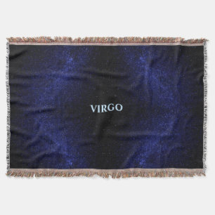 Blue Stylish Galaxy Cluster Virgo Throw Blanket