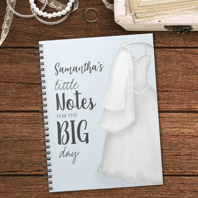 Blue Stylish Wedding Planner Personalized Notebook (Creator Uploaded)