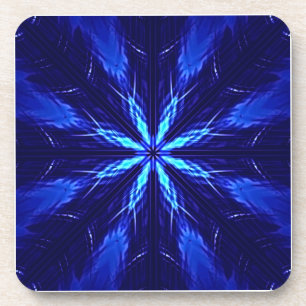 Blue Suede Star Design Coaster