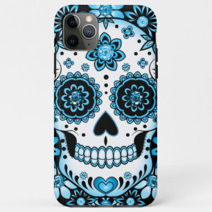 Blue Sugar Skull Case-Mate iPhone Case