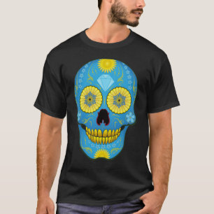 Blue Sugar Skull T-Shirt