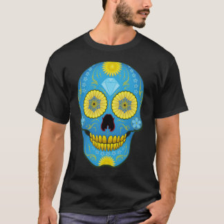 Blue Sugar Skull T-Shirt