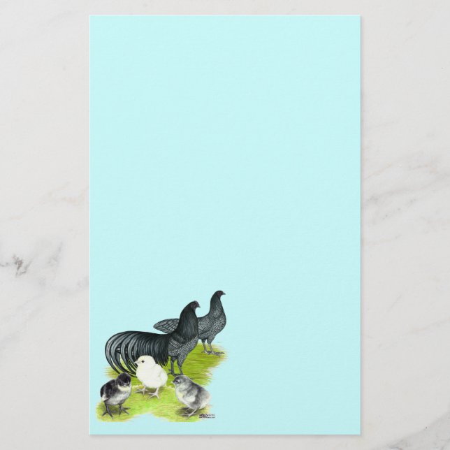 Blue Sumatra Family Stationery (Front)