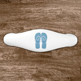 Blue Summer Beach Flip Flops Door Knob