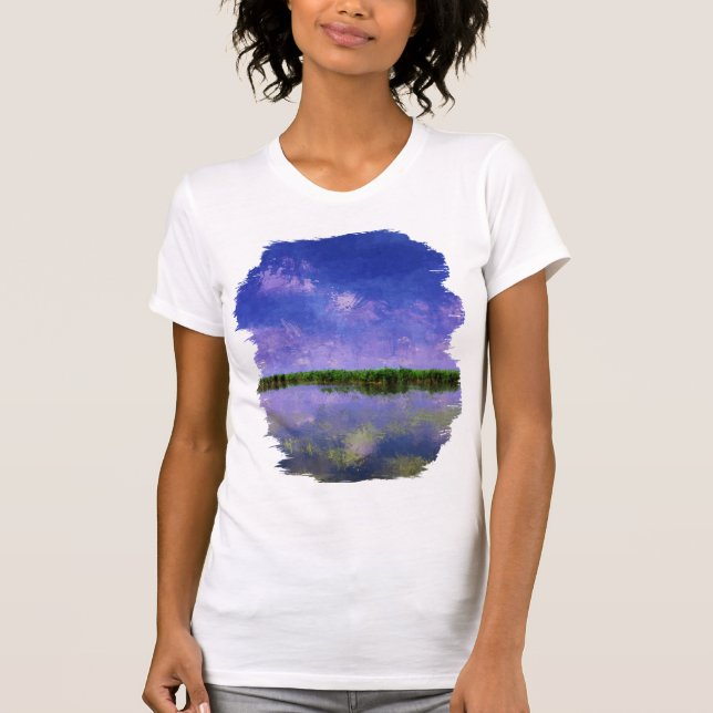 Blue Summer Sky and Water T-Shirt (Front)
