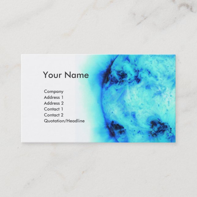 Blue Sun business card 2 (Front)