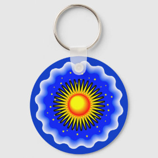 Blue Sun Key Ring