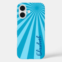 Blue Sunburst "Add Your Name"