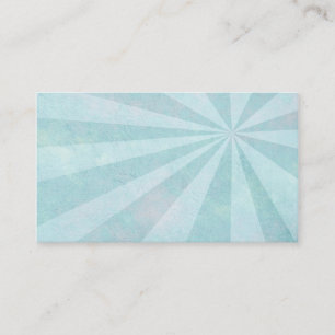 blue sunburst business card template double sided