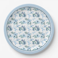 Blue Sunday ME/CFS Awareness Plate