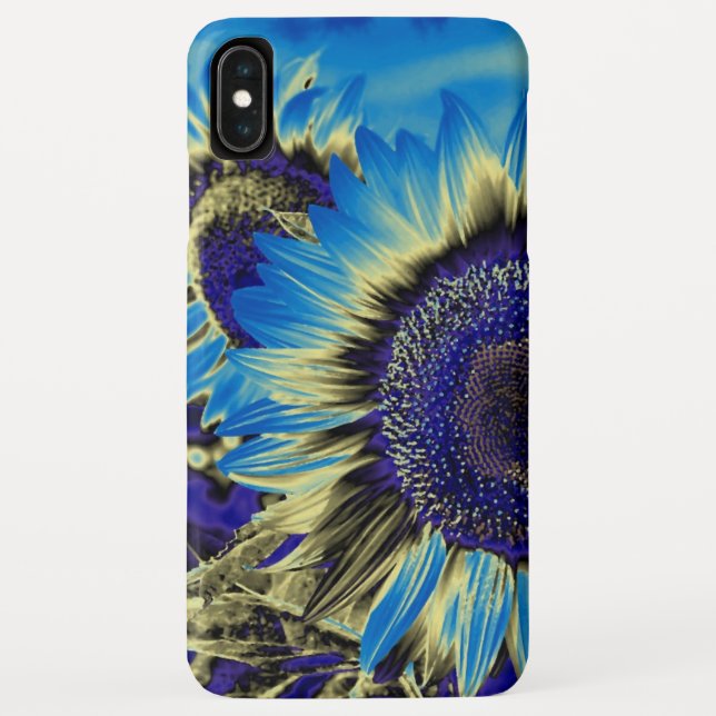 Blue Sunflower Case-Mate iPhone Case (Back)