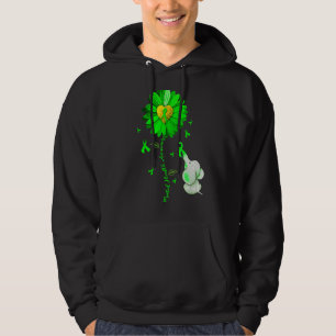 Blue Sunflower Elephan Outfit Spread Mental Health Hoodie