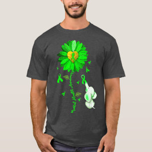Blue Sunflower Elephant Spread Mental Health Aware T-Shirt