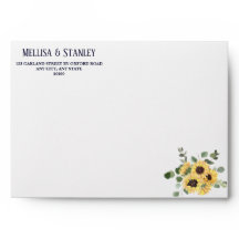 Blue Sunflower Eucalyptus String Lights Wedding