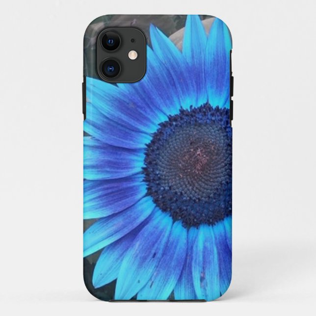 Blue Sunflower iPhone 5 case (Back)