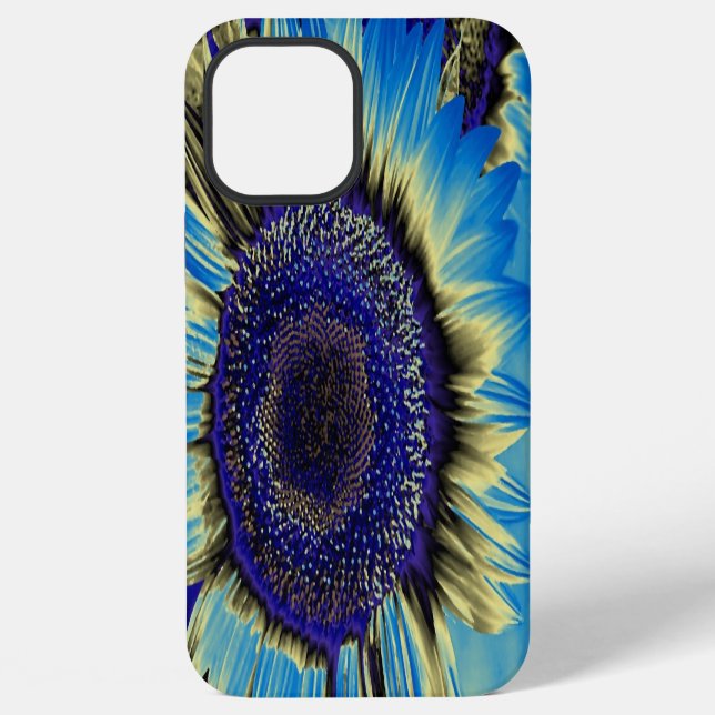 Blue Sunflower iPhone Case (Back)