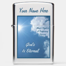 Blue Sunny Cloudy Sky Aeroplane Christian Memoria