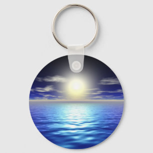 Blue Sunrise Key Ring