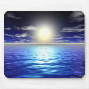 Blue Sunrise Mouse Pad