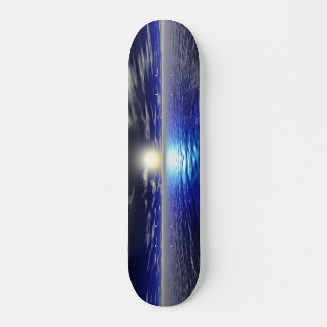 Blue Sunrise Skateboard (Front)