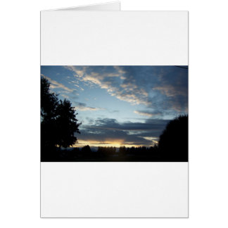 Blue Sunset Dreams Greeting Card